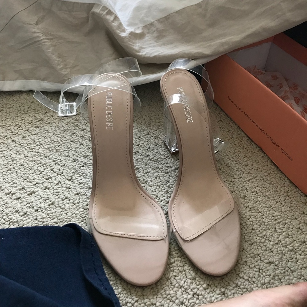 Reselling clear heels